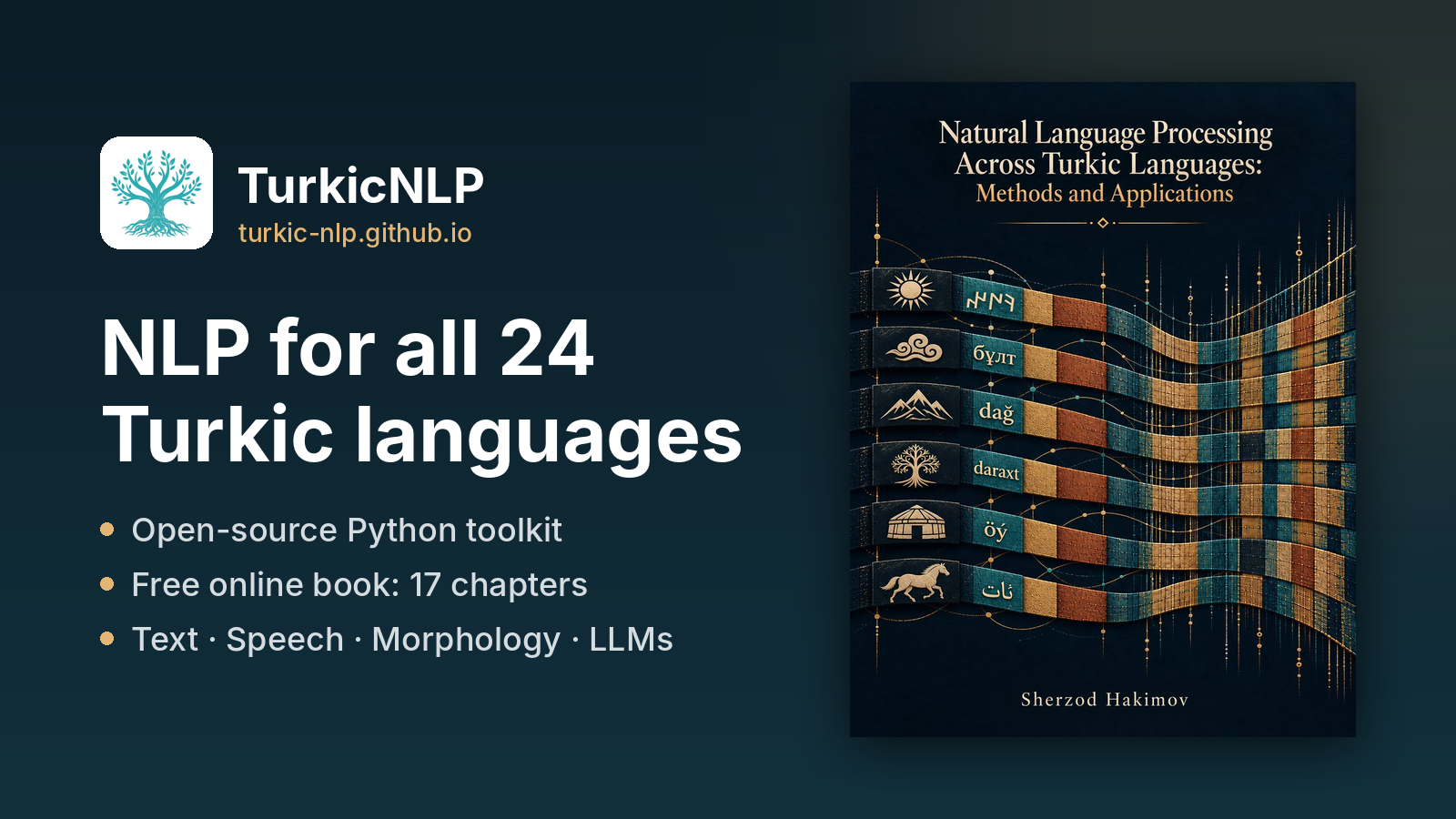 TurkicNLP: toolkit and book